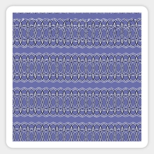 Blue & White Weave Pattern Sticker